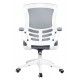 Luna White Mesh Designer Office Chair